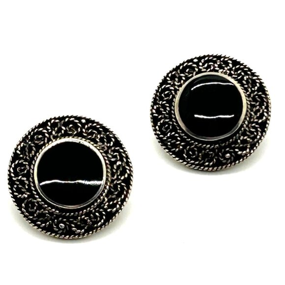 ND Jewelry - Vintage Sterling Silver Pierced Earrings Norwegian Design Mark ND 925 12.8 Gram